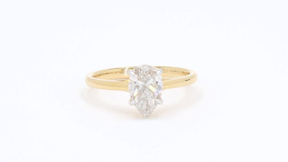 Clara 1.02-1.03ctw Pear Lab Grown Diamond Solitaire Ring