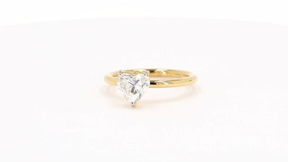 Clara 1.01-1.07ctw Heart Lab Grown Diamond Solitaire Ring