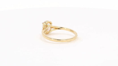 Clara 0.9ctw Oval Lab Grown Solitaire Diamond Ring - AU L