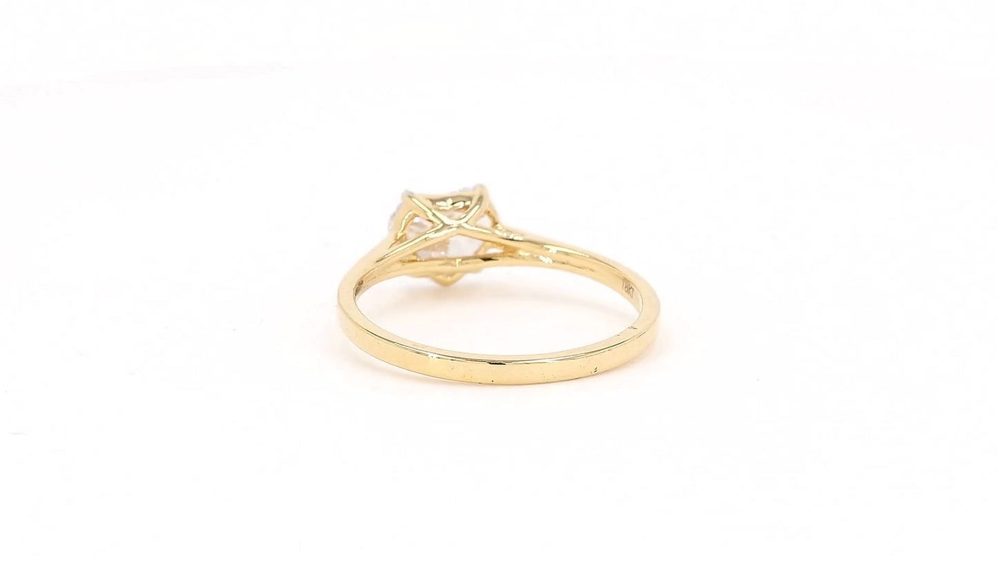 Clara 0.94-1.50ctw Heart Lab Grown Diamond Solitaire Ring