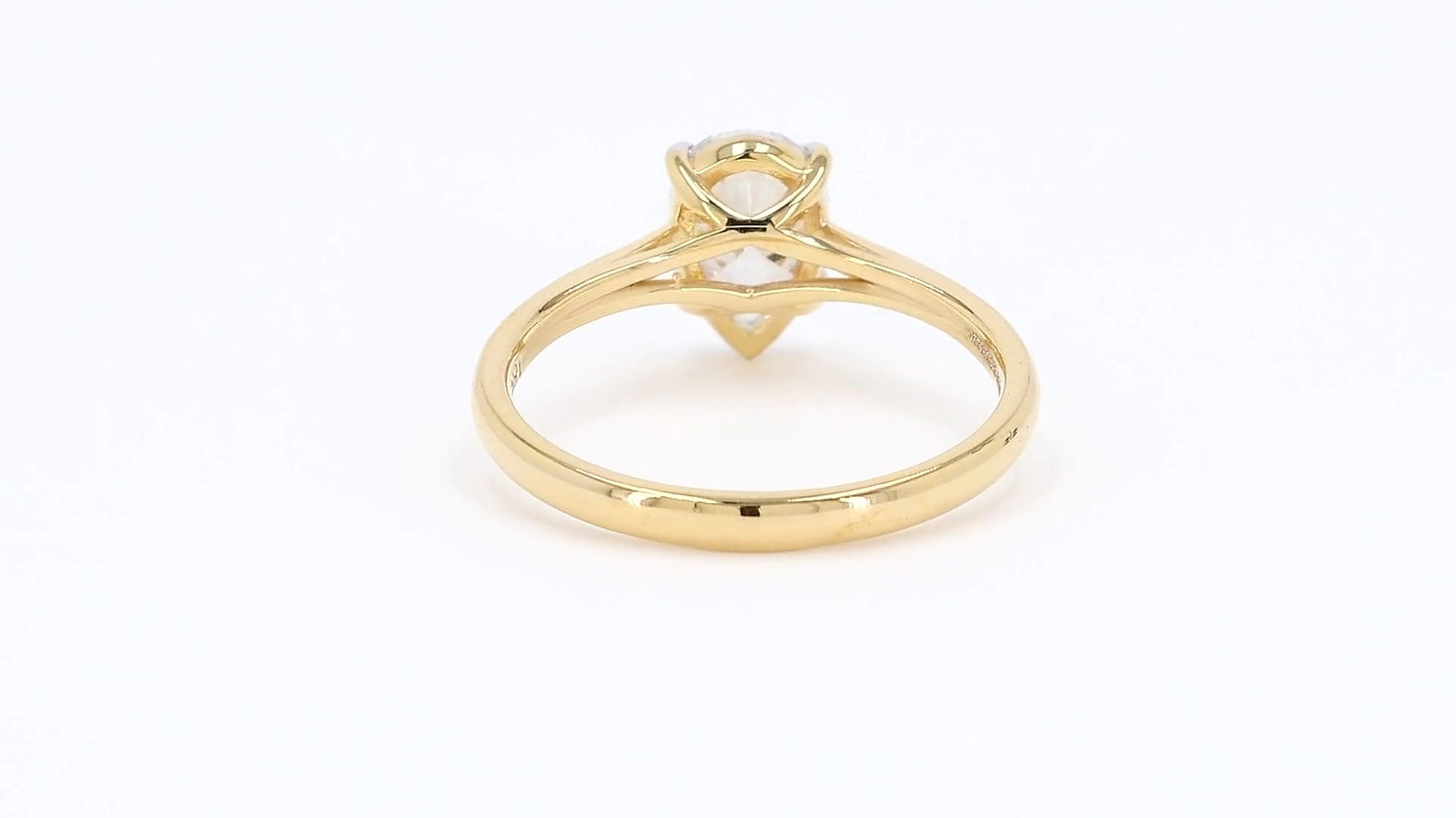 Clara 1.02-1.03ctw Pear Lab Grown Diamond Solitaire Ring