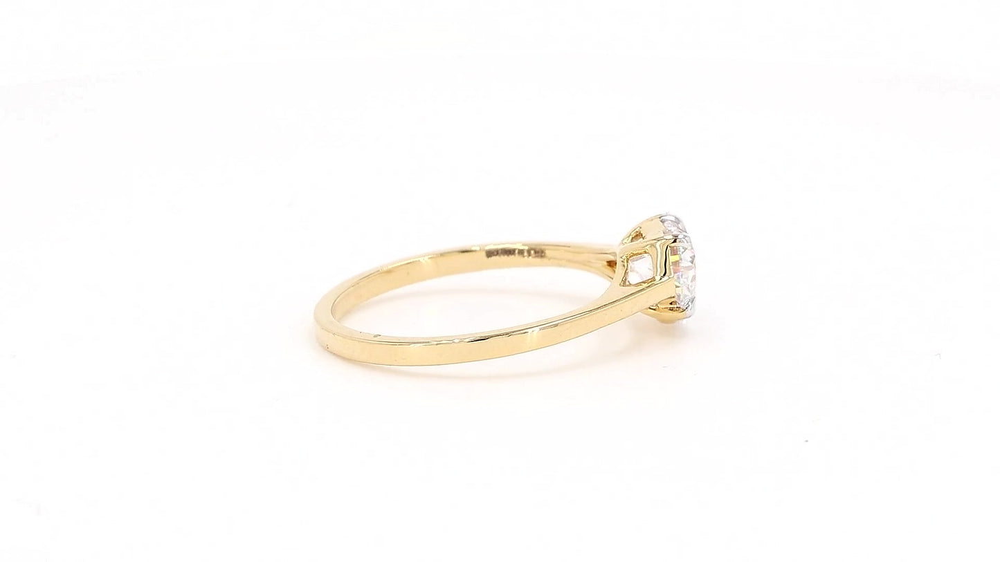 Clara 0.94-1.50ctw Heart Lab Grown Diamond Solitaire Ring