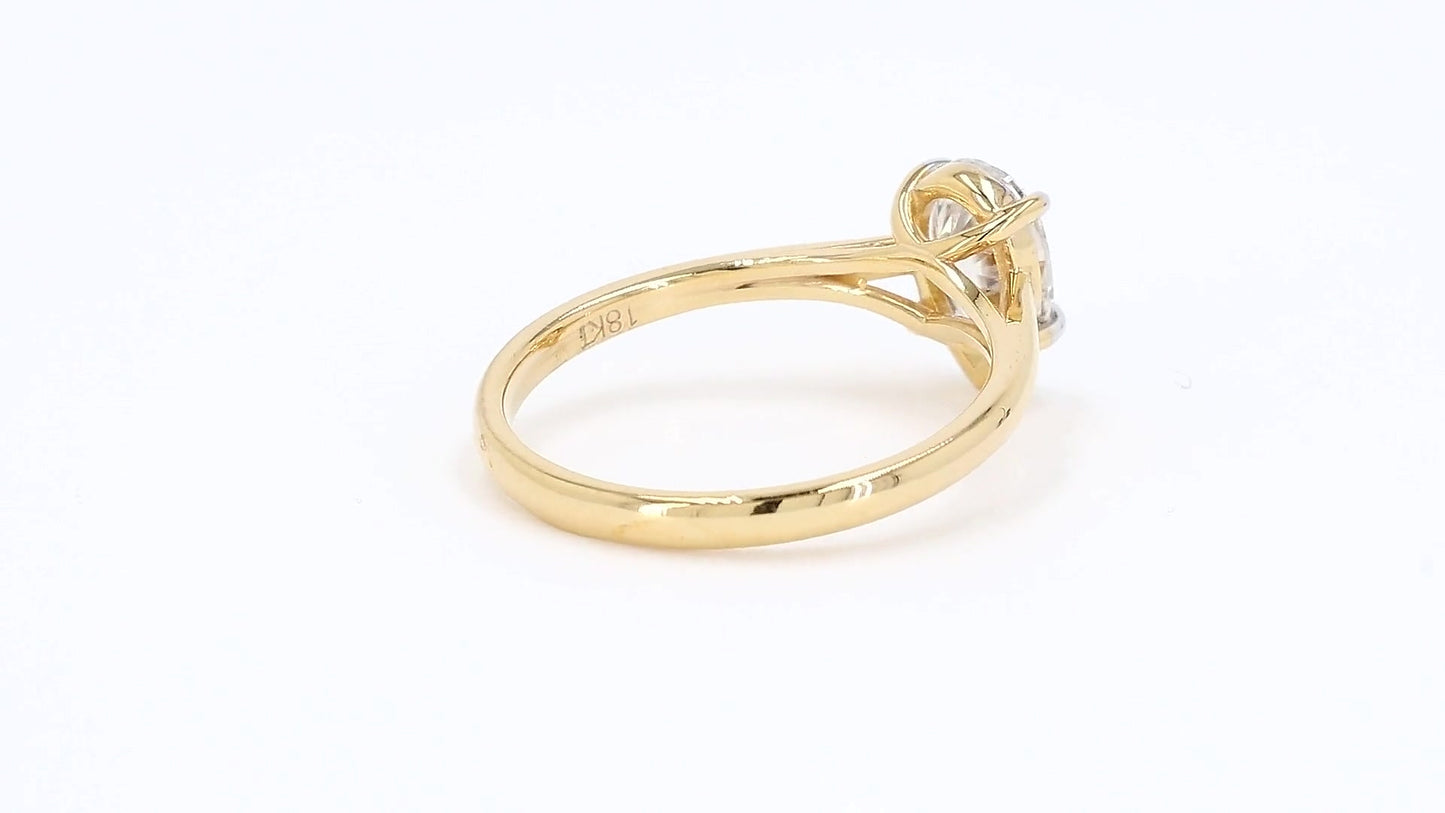 Clara 1.02-1.03ctw Pear Lab Grown Diamond Solitaire Ring