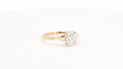 Clara 0.90-1.05ctw Oval Lab Grown Diamond Solitaire Ring