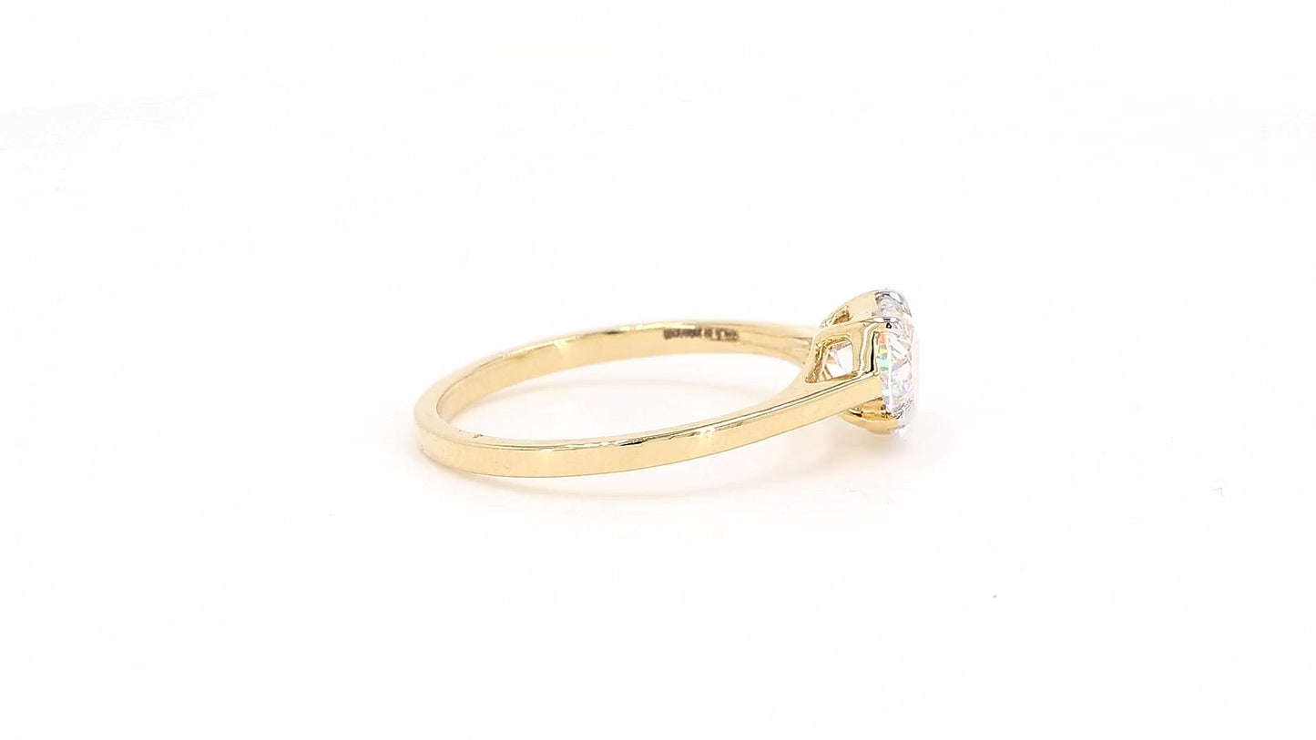 Clara 0.94-1.50ctw Heart Lab Grown Diamond Solitaire Ring