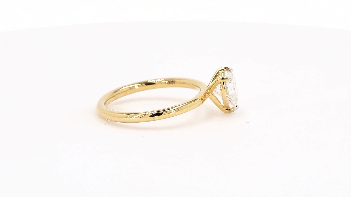 Clara 1.01-1.07ctw Heart Lab Grown Diamond Solitaire Ring
