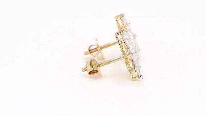 Flora 1.77-1.86ctw Marquise Floral Lab Grown Diamond Stud Earrings