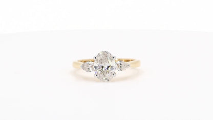 Clara 1.02-1.03ctw Pear Lab Grown Diamond Solitaire Ring