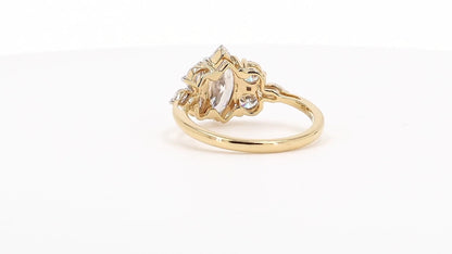 Sienna 1.72ctw Marquise Lab Grown Diamond Ring with Accent Diamonds