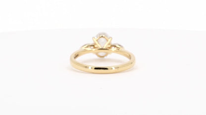 Sienna 1.31ctw Oval Lab Grown Diamond Ring with Accent Diamonds