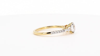 Sienna 1.42ctw Round Lab Grown Diamond Ring with Accent Diamonds