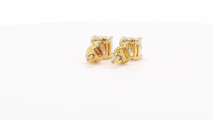 Vera 2.02ctw Cushion Solitaire Lab Grown Diamond Stud Earrings