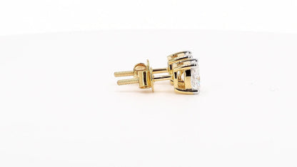 Vera 2.02ctw Cushion Solitaire Lab Grown Diamond Stud Earrings