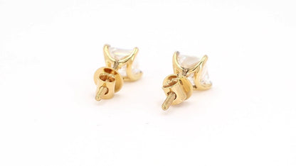 Vera 1.58-1.89ctw Princess Solitaire Lab Grown Diamond Stud Earrings