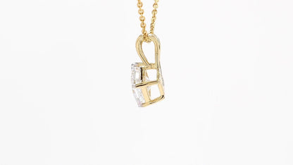 Vera 1.10-1.15ctw Princess Kite Solitaire Pendant Lab Grown Diamond
