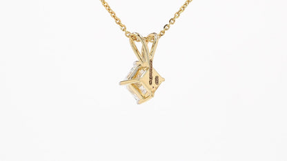 Vera 1.10-1.15ctw Princess Kite Solitaire Pendant Lab Grown Diamond