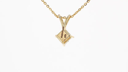 Vera 1.10-1.15ctw Princess Kite Solitaire Pendant Lab Grown Diamond