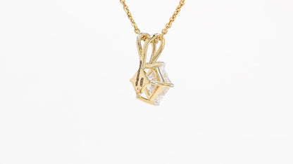 Vera 1.10-1.15ctw Princess Kite Solitaire Pendant Lab Grown Diamond