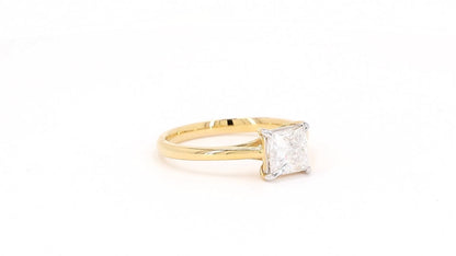 Vera 1.01-1.08ctw Princess Lab Grown Diamond Solitaire Ring