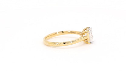 Vera 1.01-1.08ctw Princess Lab Grown Diamond Solitaire Ring