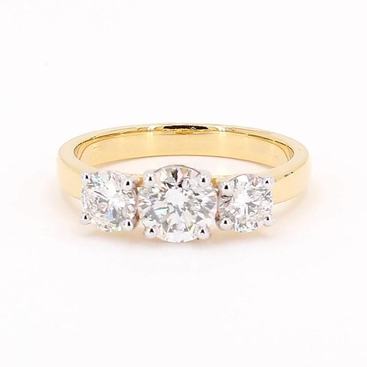 Aurora 1.33-1.42ctw Round Lab Grown Diamond Multi-Stone Ring