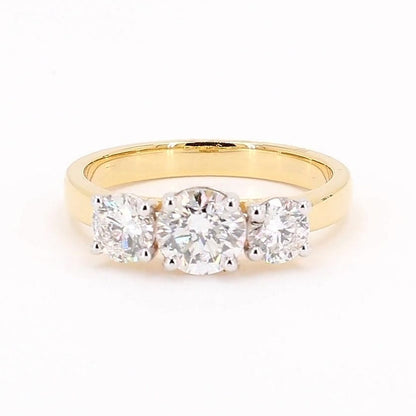 Aurora 1.33-1.42ctw Round Lab Grown Diamond Multi-Stone Ring