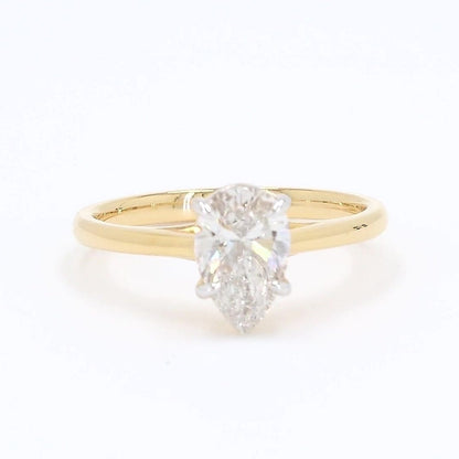 Clara 1.02-1.03ctw Pear Lab Grown Diamond Solitaire Ring