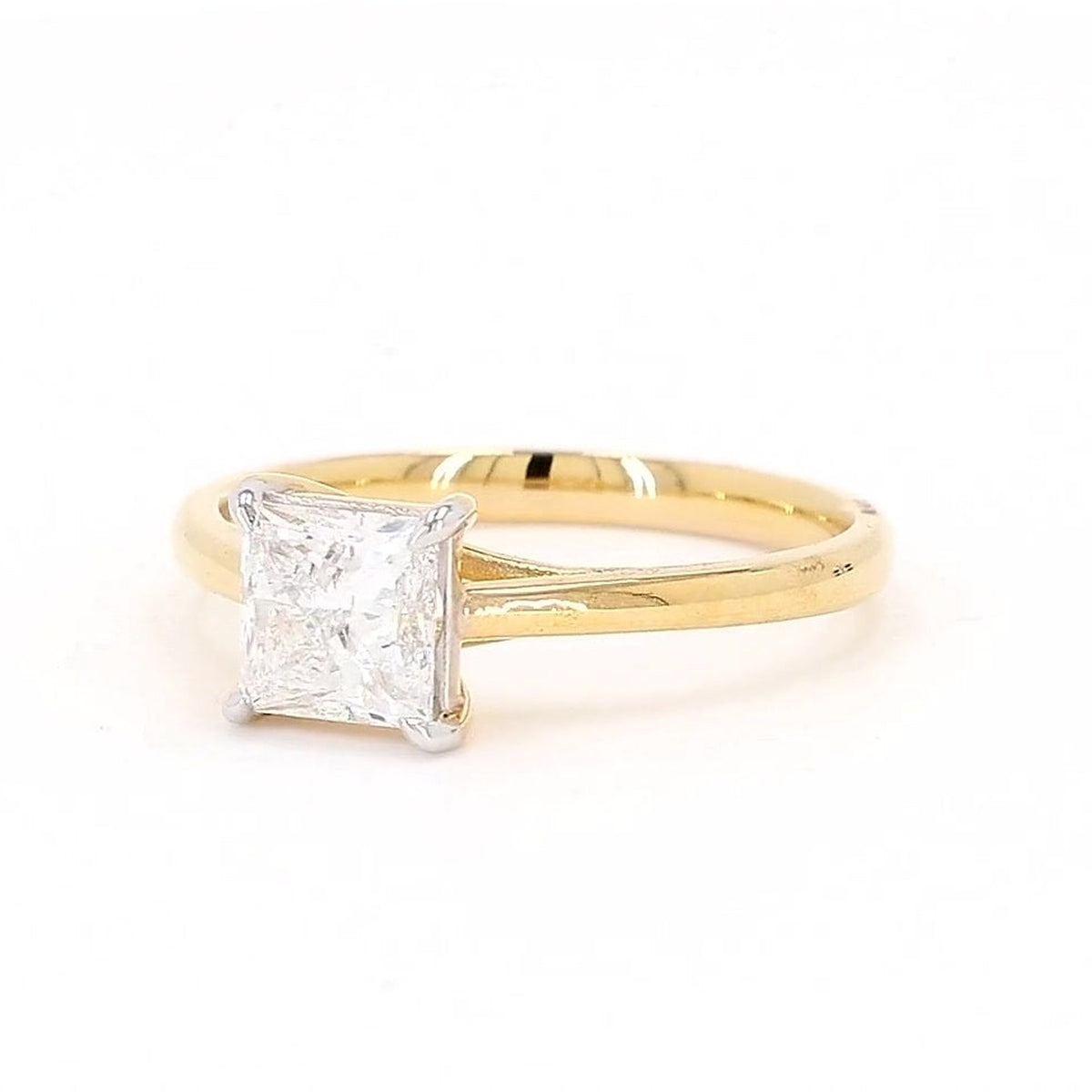 Vera 1.01-1.08ctw Princess Lab Grown Diamond Solitaire Ring