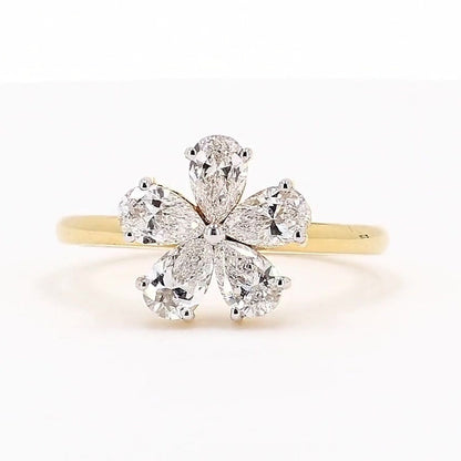 Aurora 1.04ctw Pear Lab Grown Diamond Band