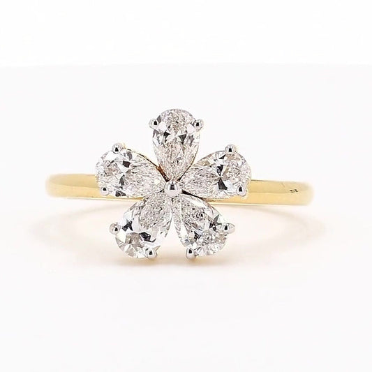 Aurora 1.04ctw Pear Lab Grown Diamond Band