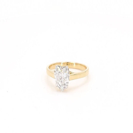Clara 0.94-1.50ctw Heart Lab Grown Diamond Solitaire Ring