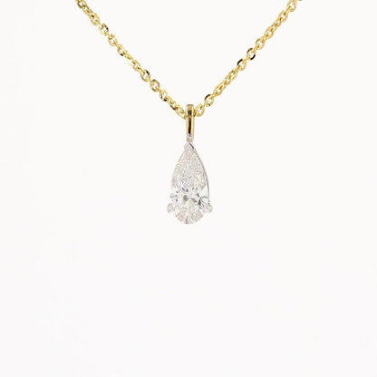 Clara 1.00-1.03ctw Pear Solitaire Pendant Lab Grown Diamond