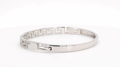 Divara Thalia Bangle, sterling silver 925 cubic zirconia bracelet