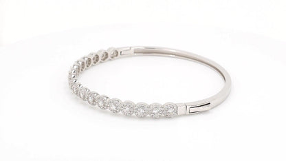 Divara Briar Bangle, sterling silver 925 cubic zirconia bracelet