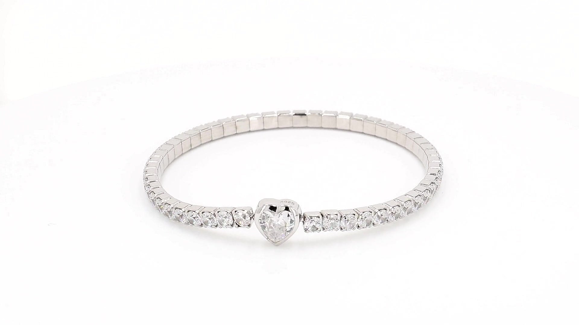 Divara Larkin Tennis Bracelet, sterling silver 925 cubic zirconia bracelet