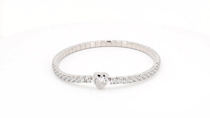 Divara Larkin Tennis Bracelet, sterling silver 925 cubic zirconia bracelet