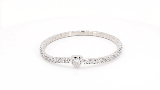 Divara Larkin Tennis Bracelet, sterling silver 925 cubic zirconia bracelet