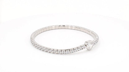 Divara Larkin Tennis Bracelet, sterling silver 925 cubic zirconia bracelet