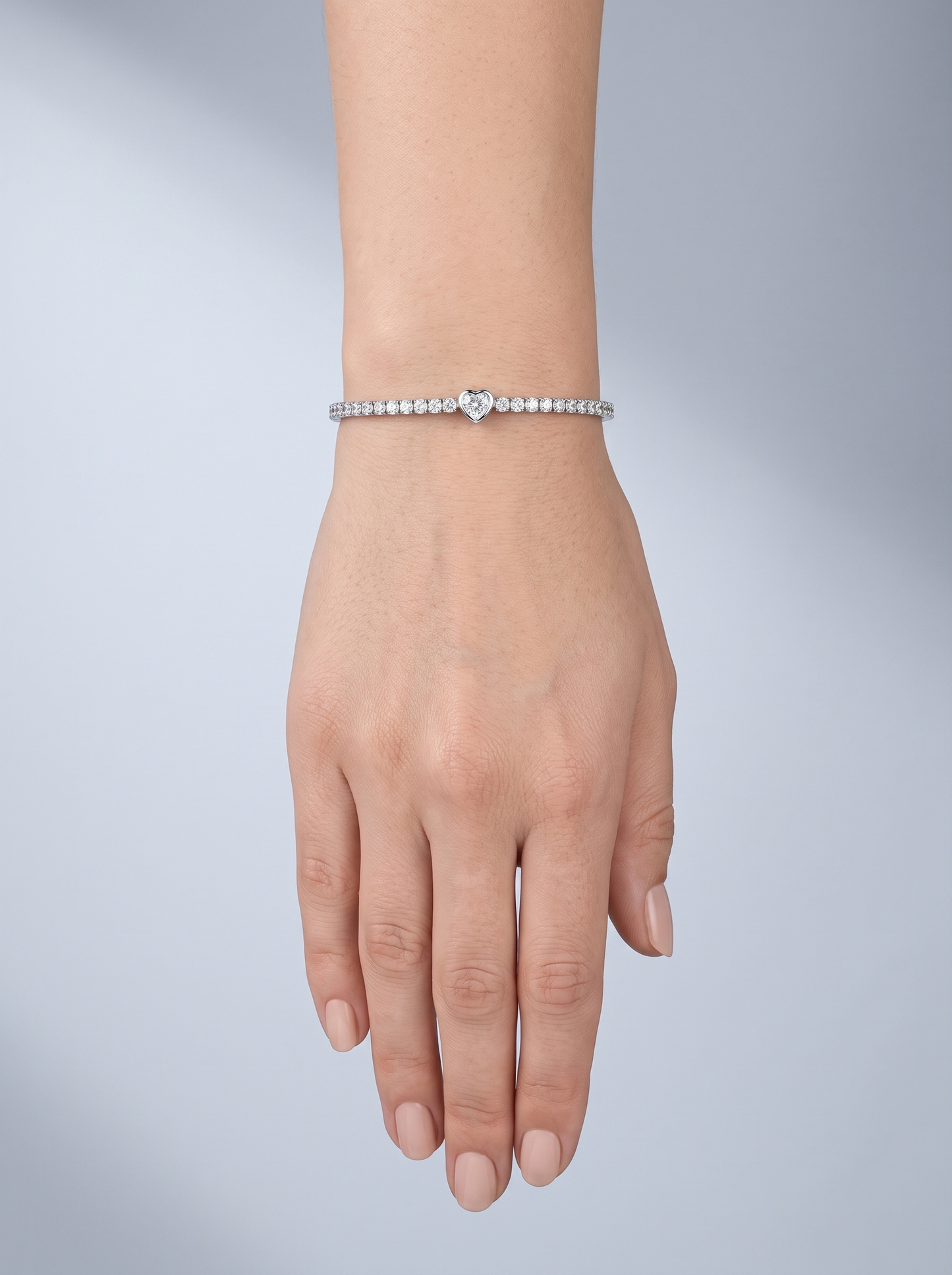 Divara Larkin Tennis Bracelet, sterling silver 925 cubic zirconia bracelet