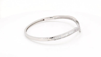 Divara Winsome Bangle, sterling silver 925 cubic zirconia bracelet