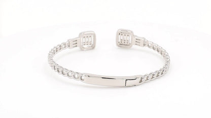 Divara Coralie Bangle, sterling silver 925 cubic zirconia bracelet