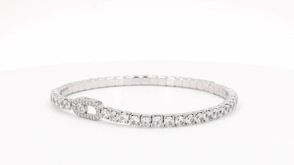 Divara Saskia Tennis Bracelet, sterling silver 925 cubic zirconia bracelet