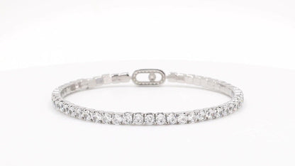 Divara Saskia Tennis Bracelet, sterling silver 925 cubic zirconia bracelet