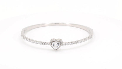 Divara Amara Bangle, sterling silver 925 cubic zirconia bracelet