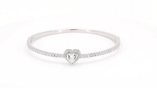 Divara Amara Bangle, sterling silver 925 cubic zirconia bracelet