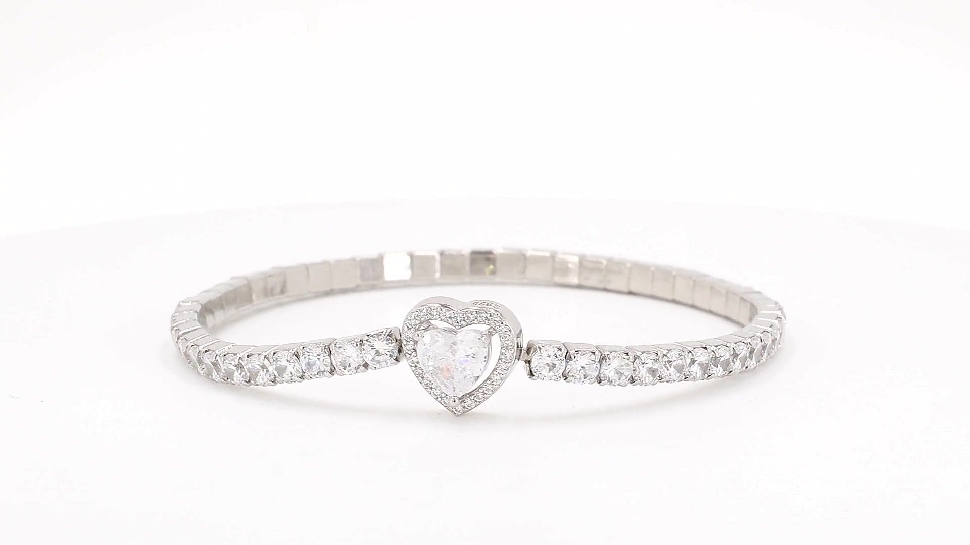 Divara Ondine Tennis Bracelet, sterling silver 925 cubic zirconia bracelet