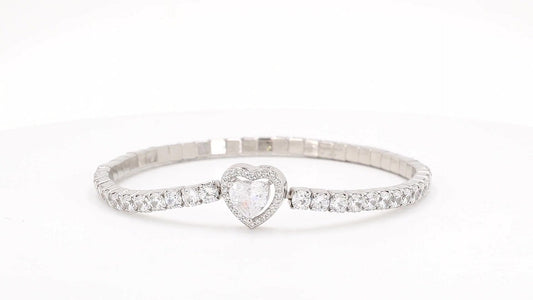 Divara Ondine Tennis Bracelet, sterling silver 925 cubic zirconia bracelet