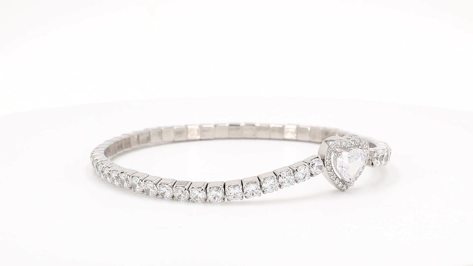 Divara Ondine Tennis Bracelet, sterling silver 925 cubic zirconia bracelet
