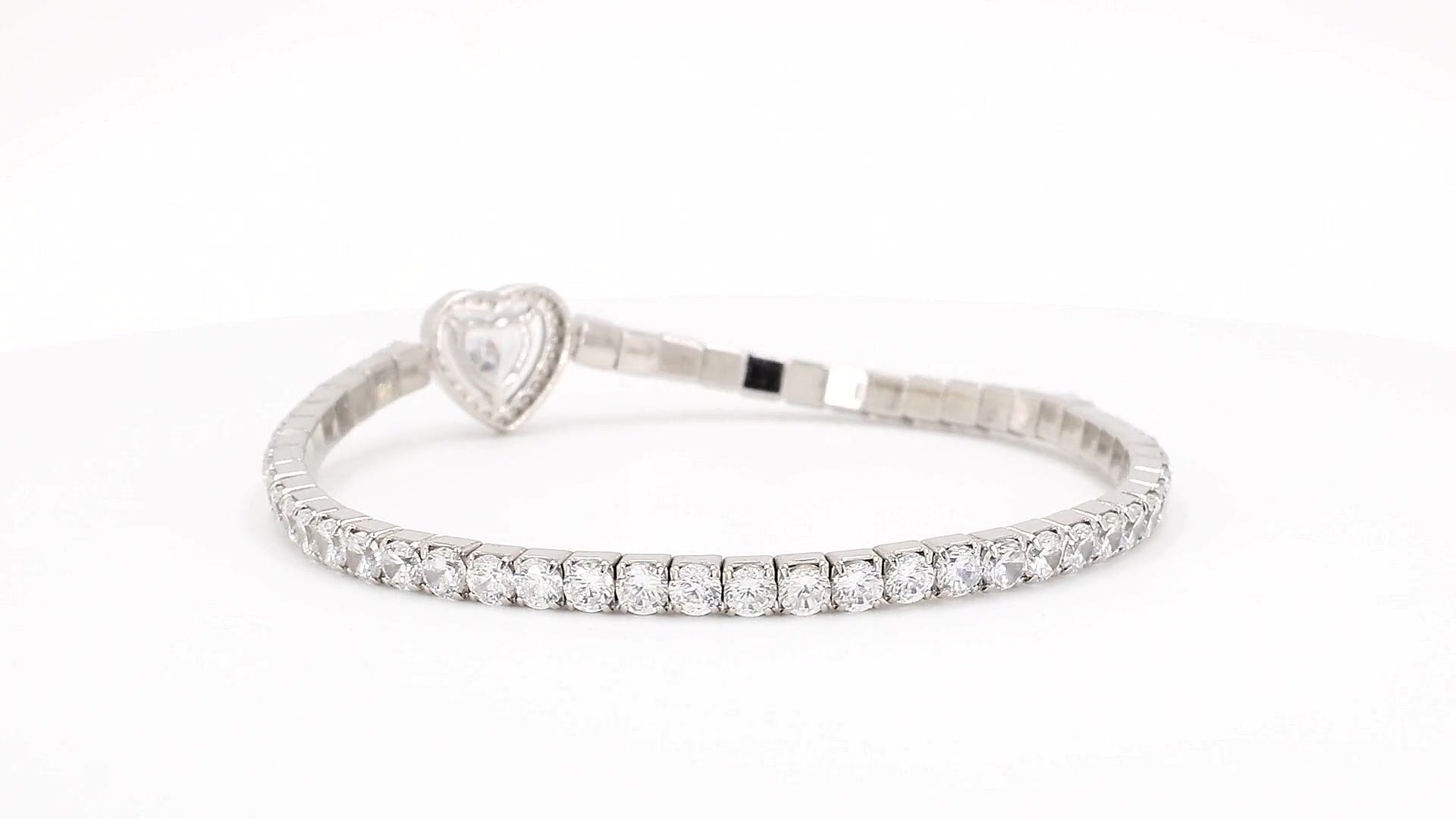 Divara Ondine Tennis Bracelet, sterling silver 925 cubic zirconia bracelet