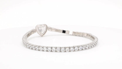 Divara Ondine Tennis Bracelet, sterling silver 925 cubic zirconia bracelet